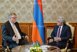 EU envoy hails Armenia elections at meeting with president