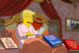 “The Simpsons” spoofs Donald Trump's first 100 days in office