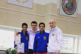 Армянские прыгуны в воду заняли третье место в открытом первенстве Кубка Украины