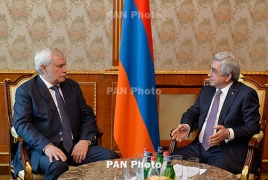 Полтавченко почтил память жертв Геноцида армян в Цицернакаберде