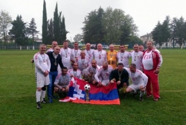 Ветераны сборной Арцахa выиграли международный турнир по футболу