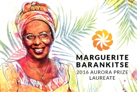 Postage stamp dedicated to Aurora prize laureate put into circulation