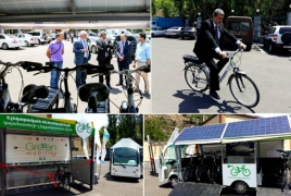 Էլեկտրական հեծանիվների լիցքավորման շրջիկ կայան է գործարկվել Երևանում