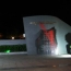 В Тбилиси облили краской мемориал Гейдара Алиева