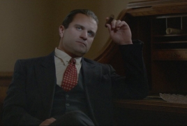 Milo Gibson playing Al Capone in “In the Absence of Good Men”
