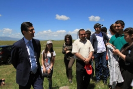 Students of Gyumri Photon college visit VivaCell-MTS solar base station
