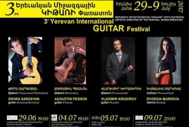 Երևանում կանցկացվի կիթառի միջազգային 3-րդ փառատոնը