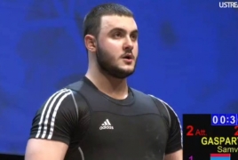 Армянский тяжелоатлет Самвел Григорян выиграл бронзу  молодежного ЧМ