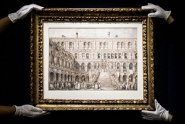 Auction record for Canaletto drawing achieved at Sotheby's London