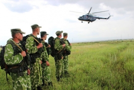 Российские вертолетчики и спецназ отрабатывают в Армении действия в высокогорье