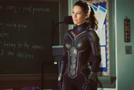 Evangeline Lilly‏ unveils her The Wasp suit in fresh picture