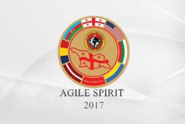 На логотипе учений НАТО в Грузии флаг Армении заменили на азербайджанский
