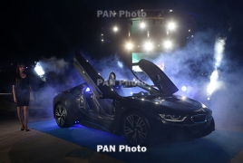 BMW i8  hybrid sports car launches in Armenia