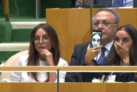 Дочь Алиева делала селфи во время речи отца на Генассамблее ООН