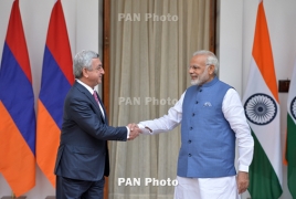 President in Delhi: Armenia wants to expand ties with India
