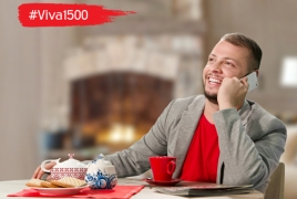 Viva 1500-ի բաժանորդները ՄՏՍ Ռուսաստան զանգահարելիս կարող են  վճարել միայն առաջին 3 րոպեի համար
