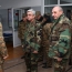 Karabakh, Armenian presidents visit Artsakh military units