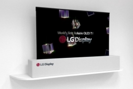 LG-ն ներկայացրել է աշխարհում առաջին գլանաձև փաթաթվող 65-դյույմանոց դիսփլեյը