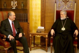 Catholicos Aram I welcomes Armenia presidential candidate’s nomination