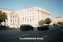 Armenians stage protest at Azerbaijan’s embassy in U.S.