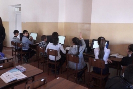 Rural Armenian school receives 10 new computers