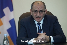 Karabakh president congratulates Putin after Russia election win