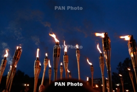 Annual torchlight procession to mark Armenian Genocide anniv. on Apr 23