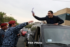 8-й день протестов в Армении: Движение в Ереване парализовано