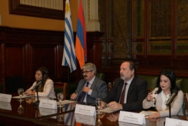 Legislative Palace of Uruguay marks 103rd anniv. of Armenian Genocide