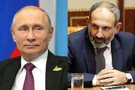 Пашинян и Путин провели телефонный разговор: Армяно-российские отношения обсудят 14 мая