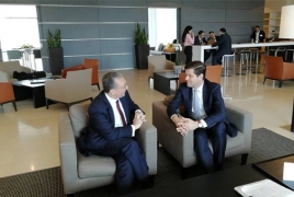 Armenia FM runs into U.S. Assistant State Secretary at Brussels airport