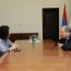 Президент Армении и актриса Арсине Ханджян обсудили отношения РА и диаспоры
