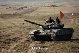 Tank Biathlon: Armenian tankmen finish first in their group