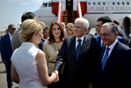 Italian President arrives in Yerevan for two-day state visit