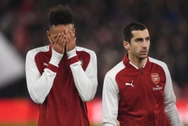 Arsenal: Aubameyang and Mkhitaryan on form in training