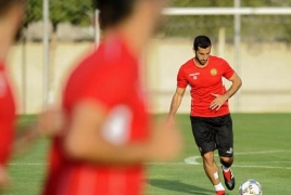 Mkhitaryan training with Armenia team ahead of Liechtenstein match