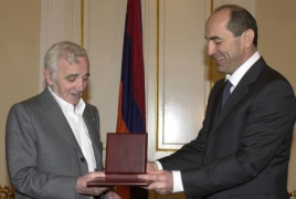 Քոչարյան. Ազնավուրի կյանքի հետ  ավարտվեց մի ամբողջ մշակութային դարաշրջան