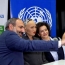Sophia the Robot shares photo with Armenian PM