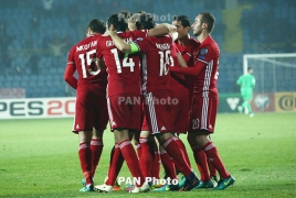 Armenia taking on Liechtenstein in UEFA Nations League second leg