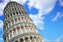 The famous Leaning Tower of Pisa 'now leaning less'