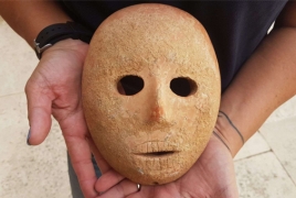 9,000-year-old rare stone mask unearthed in Israel