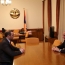 Artsakh President meets Armenia's Security Council secretary