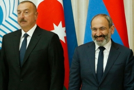 Official: Azeri President, acting Armenian PM converse in Russia