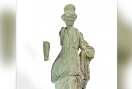 Minerva statue discovered in margarine tub