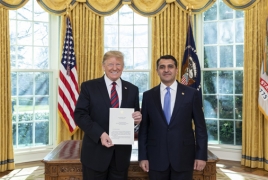 New Armenian ambassador meets Trump at White House