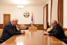 Artsakh President, OSCE officials talk contact line situation