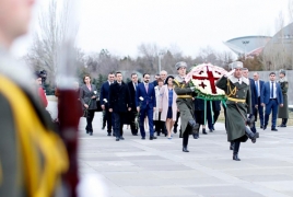 Georgian President honors memory of Armenian Genocide victims