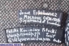 New Zealand shooter's rifle features a note in Armenian