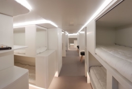 Sleeping in airplane's windowless cargo cabin could be thing soon