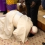 Pope Francis kisses feet of rival South Sudan leaders
